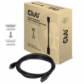 CLUB3D Premium High Speed HDMI™ 2.0 4K60Hz Extension Cable 3 metro Macho Hembra