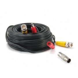 Conceptronic CCBNC18 cable coaxial 18 m BNC+DC Negro, Rojo, Amarillo