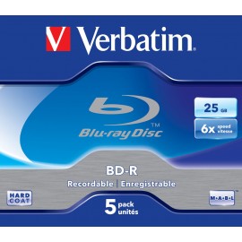 Verbatim 43715 disco blu-ray lectura escritura (BD) BD-R 25 GB 5 pieza(s)