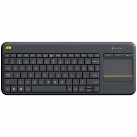 Logitech K400 Plus teclado RF inalámbrico QWERTY Español Negro