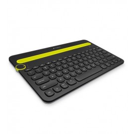 Logitech K480 teclado para móvil QWERTY Español Negro, Verde Bluetooth