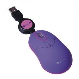 NGS INPURPLE ratón USB tipo A Óptico 1000 DPI Ambidextro