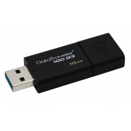Kingston Technology DataTraveler 100 G3 unidad flash USB 16 GB USB tipo A 3.2 Gen 1 (3.1 Gen 1) Negro