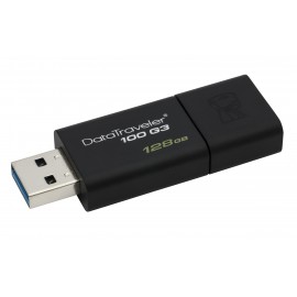 Kingston Technology DataTraveler 100 G3 unidad flash USB 128 GB USB tipo A 3.2 Gen 1 (3.1 Gen 1) Negro