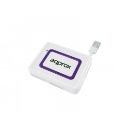 Approx appCRDNIW lector de tarjeta Púrpura, Blanco USB 2.0