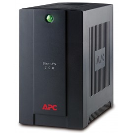 APC Back-UPS sistema de alimentación ininterrumpida (UPS) Línea interactiva 700 VA 390 W 4 salidas AC