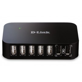 D-Link DUB-H7 USB 2.0 Type-B 480 Mbit s Negro